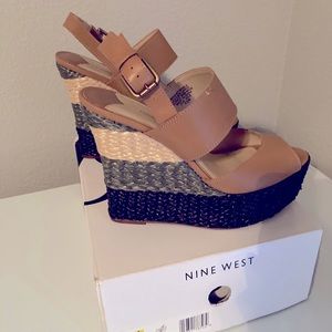 Nine West Woven wedges